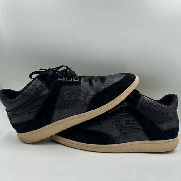 Coach Citysole Mens Mid Top Sneaker C3948  Black Size 13 - Picture 1 of 11